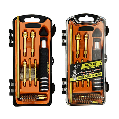 Gun Cleaning Kit Bore Bronze Brush Transparent Orange Strong Case