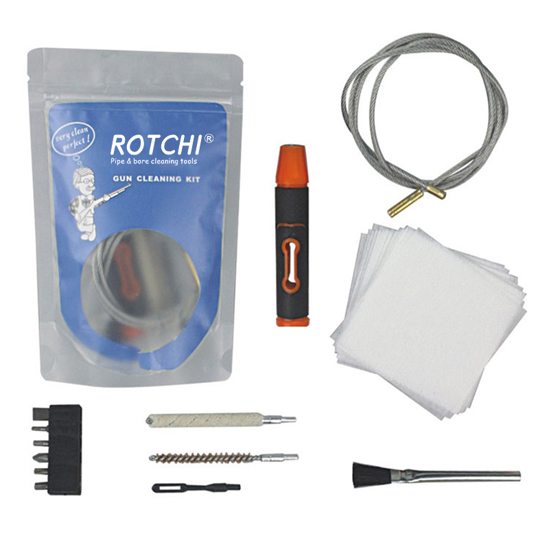 Gun Cleaning Kit Flexible Cable with Screw Bits