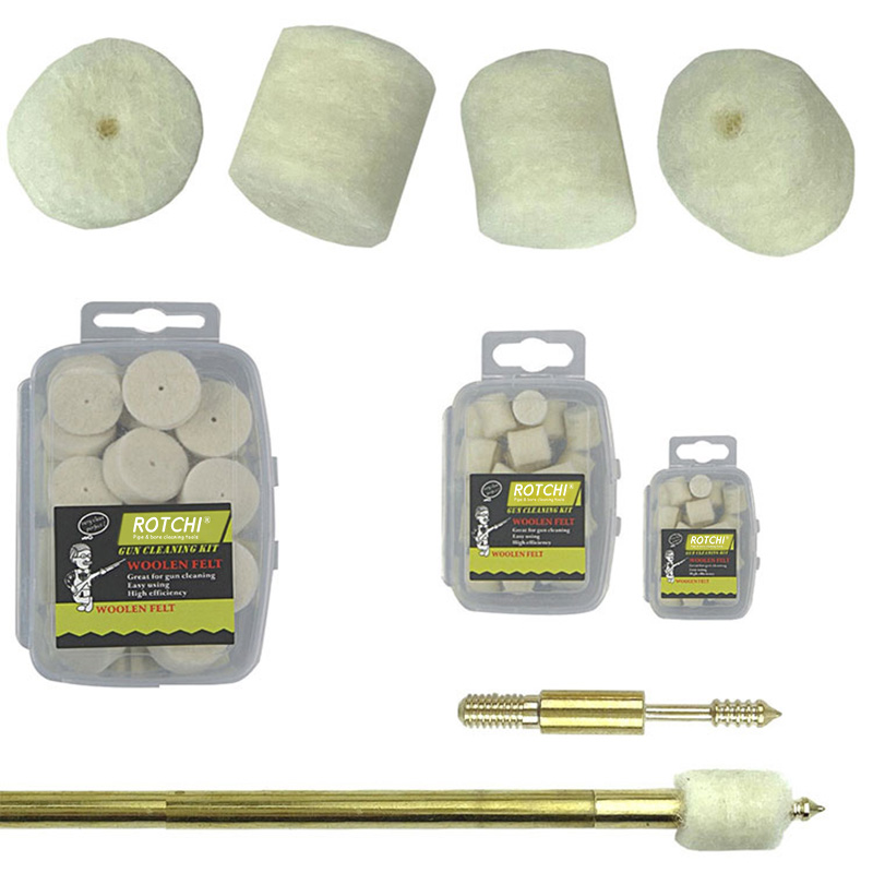 Gun Cleaning Pellets Wool Material Plastic Case Pack