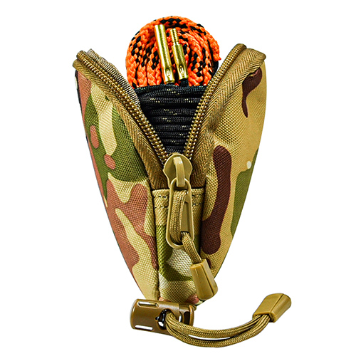 OEM Tactical Durable Polyester Zipper Wallet Keychain Hunting Accessories Bore Cleaning Rope Cleaning Snake Gun Cleaning Kit